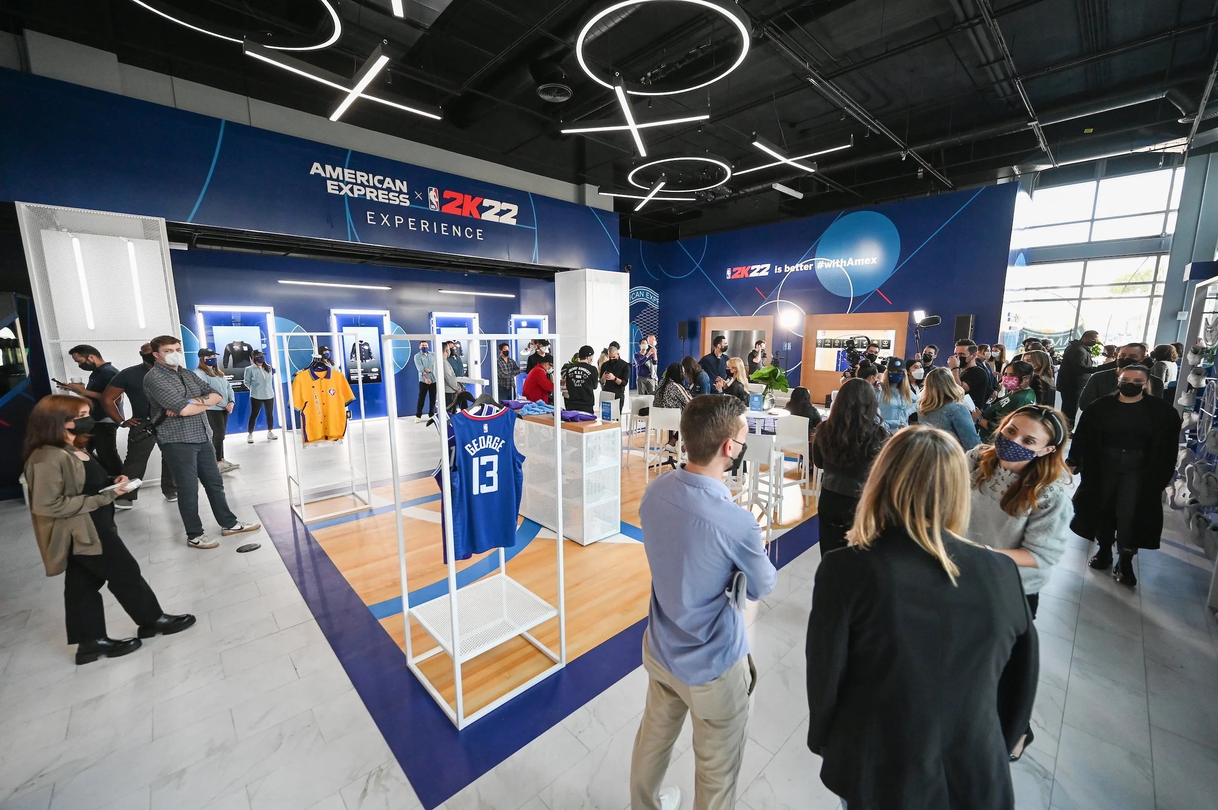 American Express brand experience crowd
