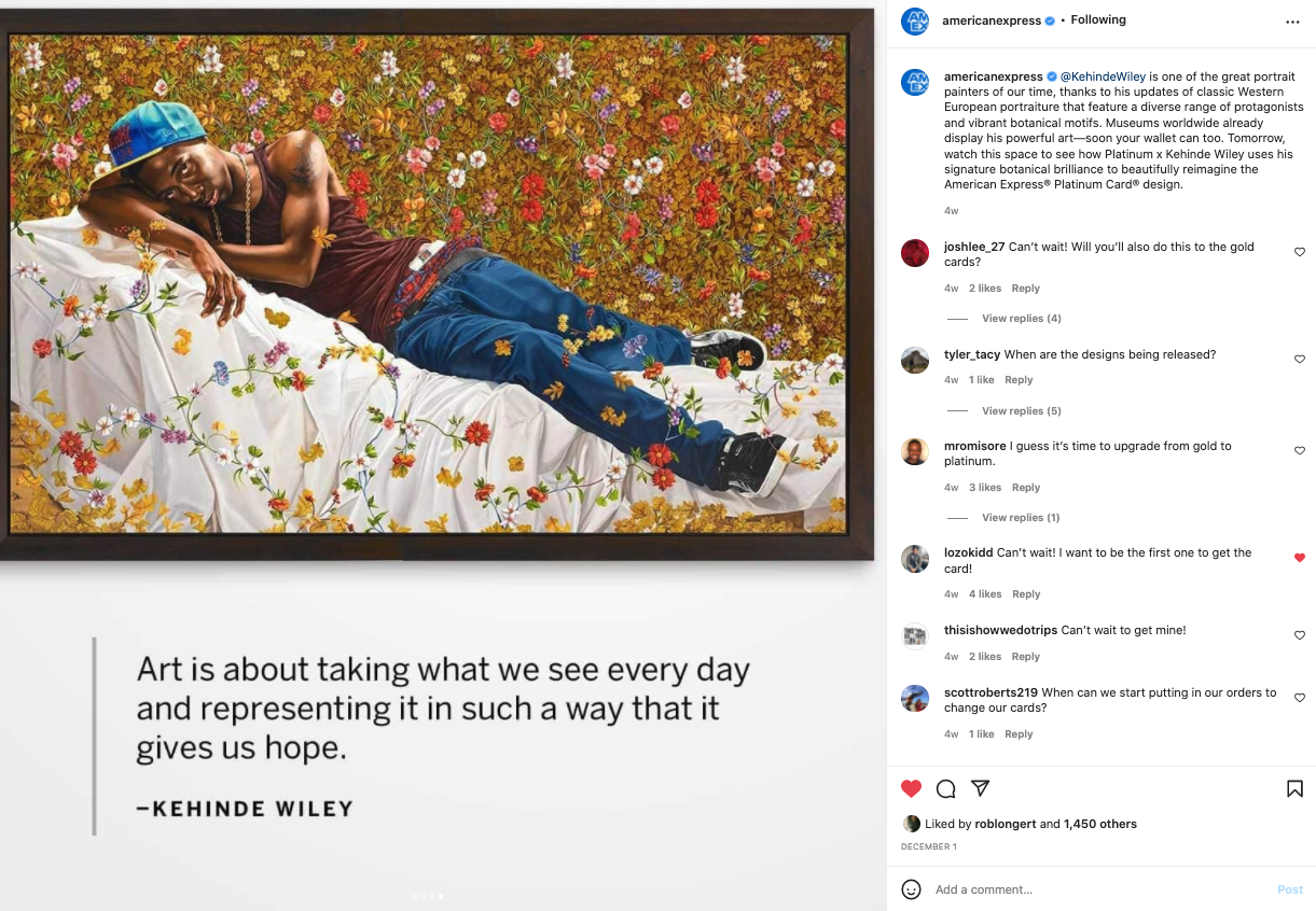 Museum of Platinum Instagram initiative during Art Basel