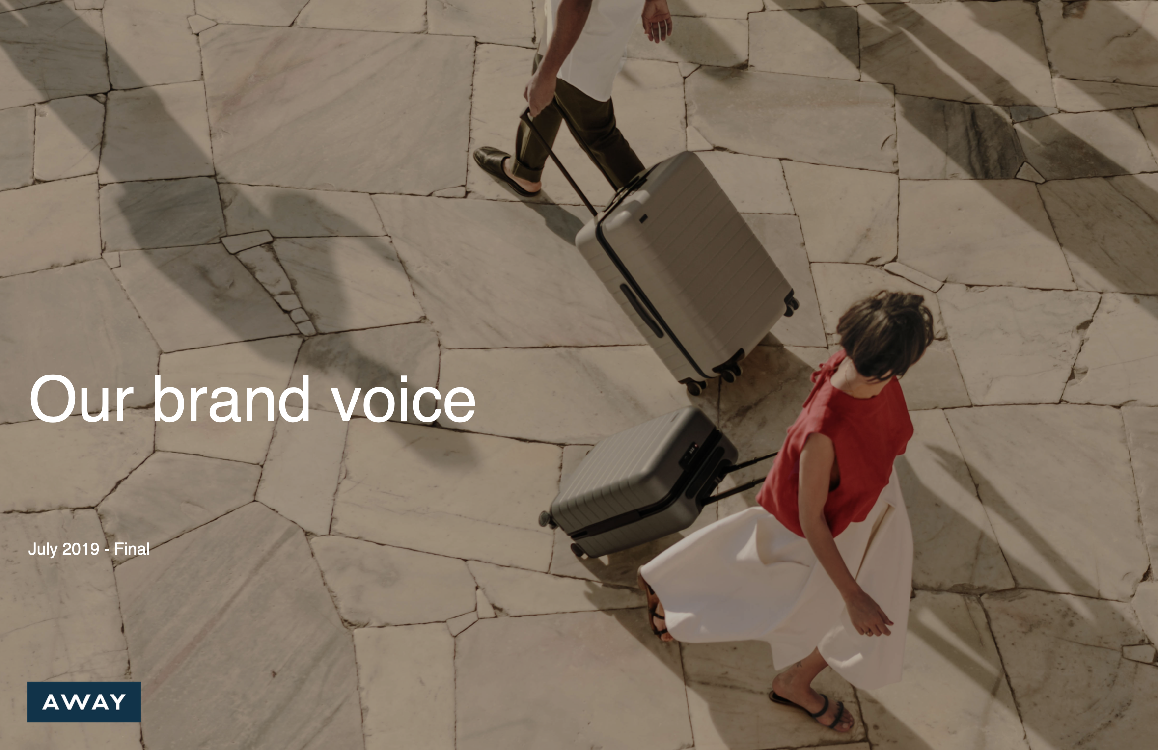 Away voice and tone guidelines