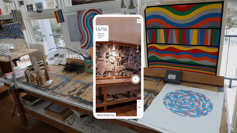 3D virtual tour of Sol LeWitt's Connecticut studio