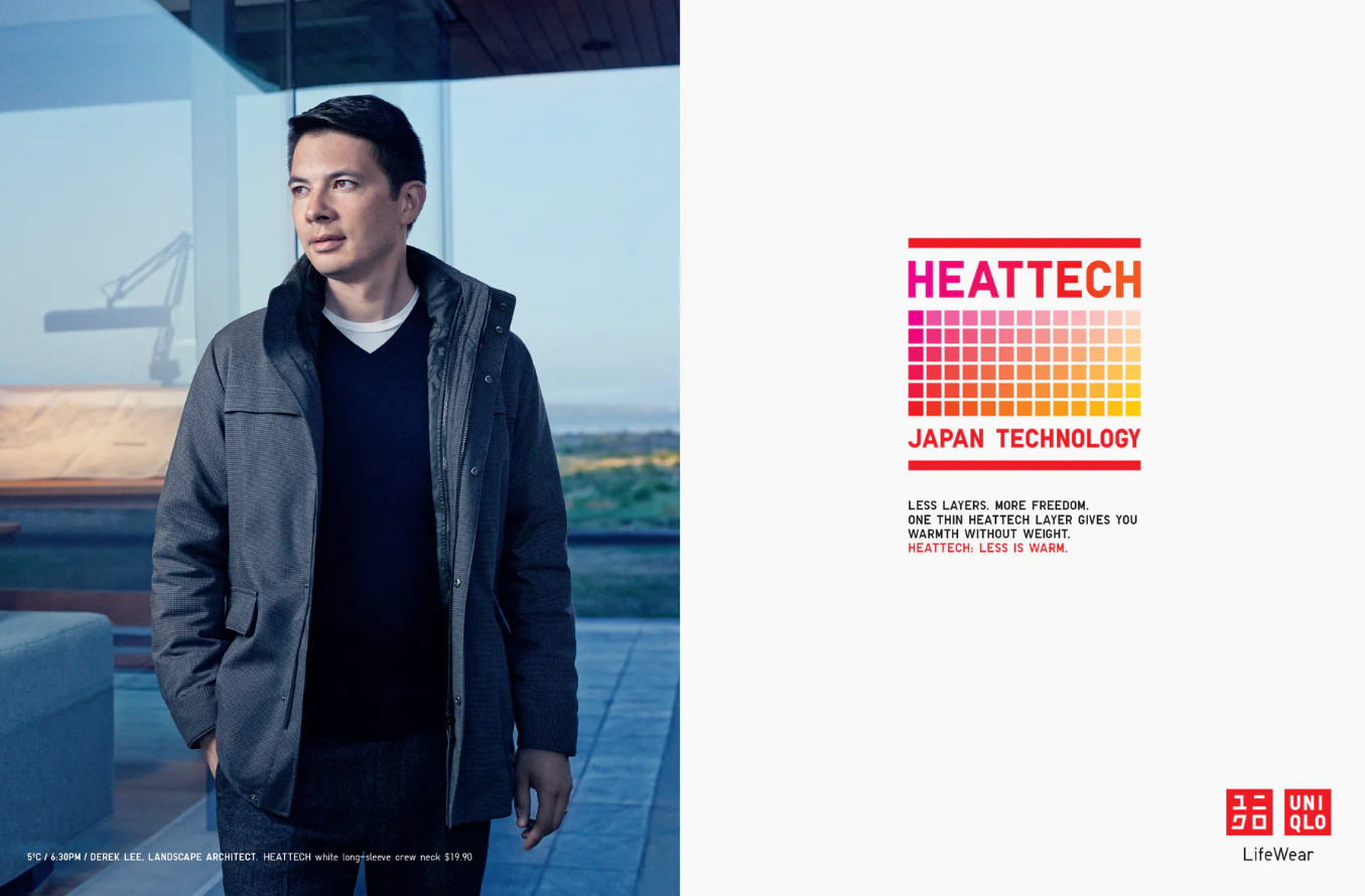 Uniqlo HEATTECH film spread